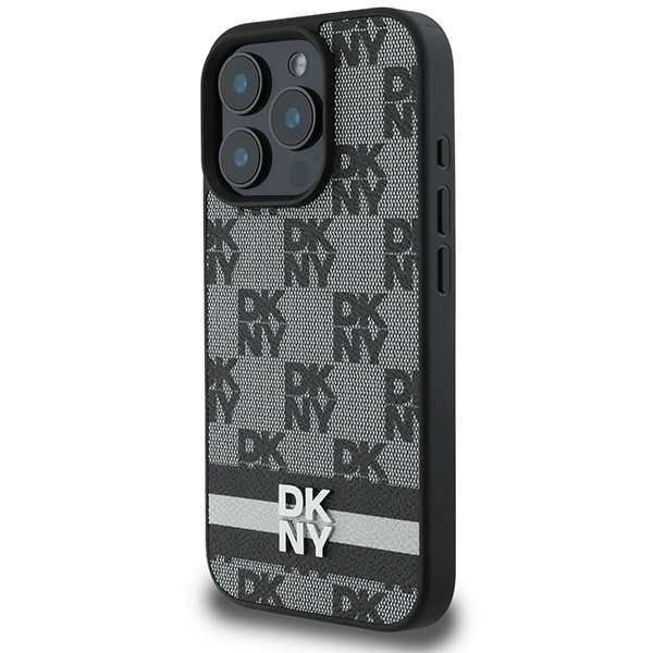 DKNY languotas raštas ir spausdintos juostos dėklas iPhone 16 Pro Max - juodas - Image 2