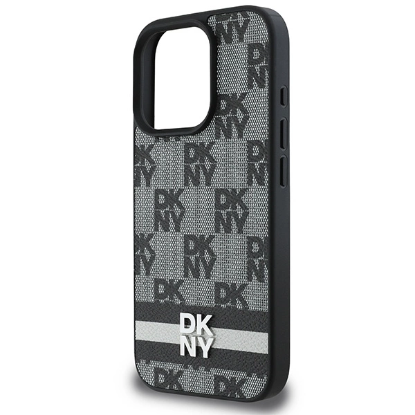 DKNY languotas raštas ir spausdintos juostos dėklas iPhone 16 Pro Max - juodas - Image 6