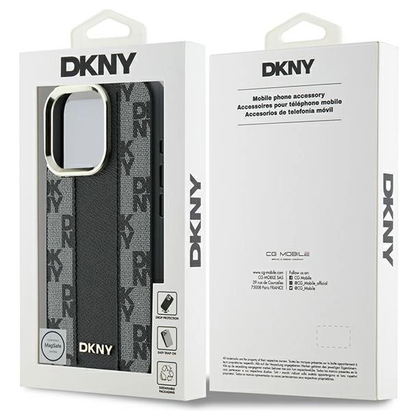 DKNY languotas raštas MagSafe iPhone 16 Pro dėklas - juodas - Image 8