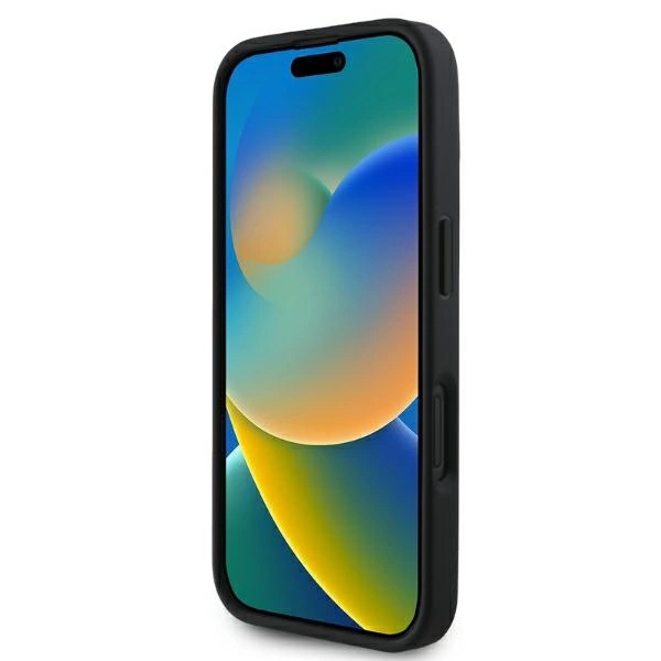 Karl Lagerfeld 3D guminis logotipo dėklas iPhone 16 - juodas - Image 4