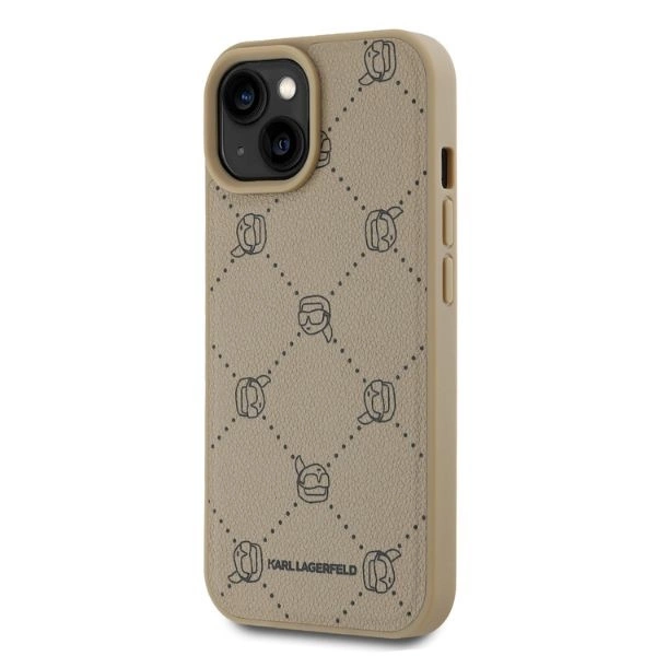 Karl Lagerfeld MagSafe Karl galva iPhone 15 dėklas - smėlio - Image 3