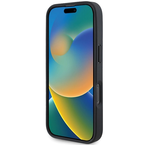 Mercedes MB medžio imitacijos odinis MagSafe dėklas iPhone 16 Pro - raudonas - Image 5