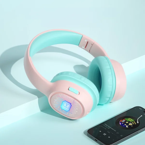 Tronsmart KH02 Belaidės ausinės vaikams, saugios – rožinės - Image 12