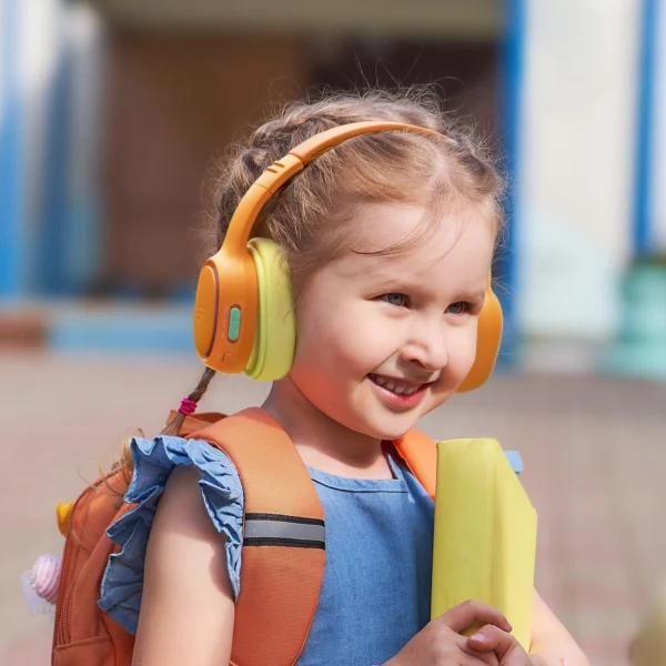 Tronsmart KH03 Belaidės ausinės su ANC, vaikams, saugios – oranžinės - Image 13