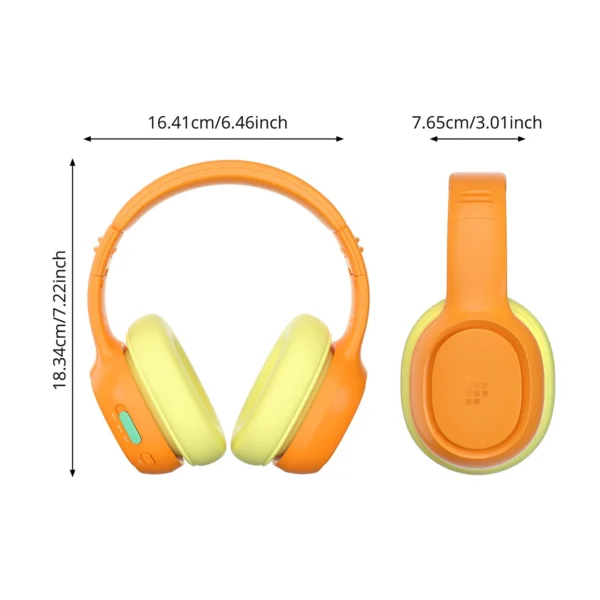 Tronsmart KH03 Belaidės ausinės su ANC, vaikams, saugios – oranžinės - Image 6