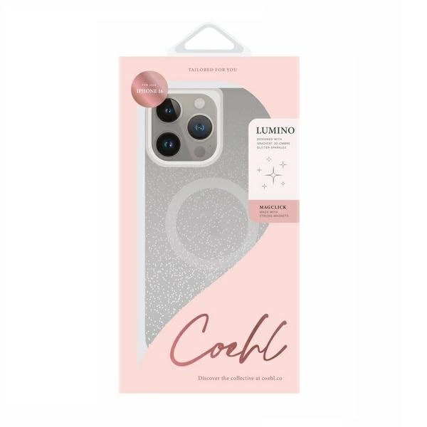 Uniq Coehl Lumino magnetinis įkrovimo dėklas iPhone 16 - sidabrinis - Image 4