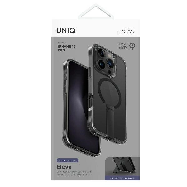 Uniq Eleva su Vertica stoveliu dėklas iPhone 16 Pro - juodas - Image 4