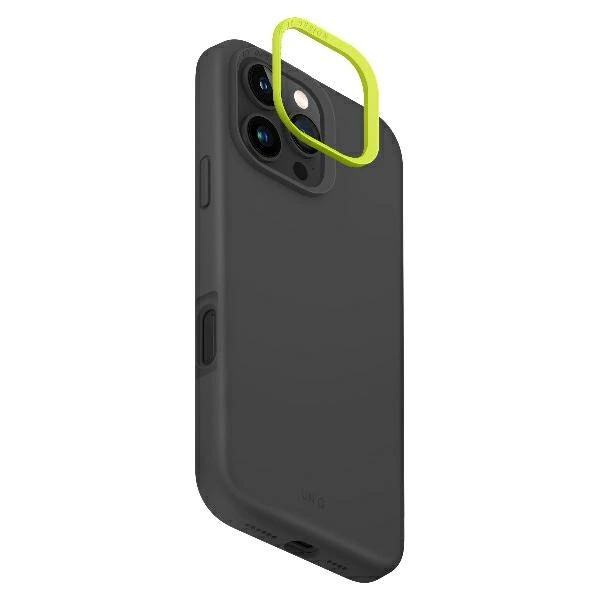Uniq Lino Hue Magclick įkrovimo dėklas iPhone 16 Pro Max - pilkas - Image 4