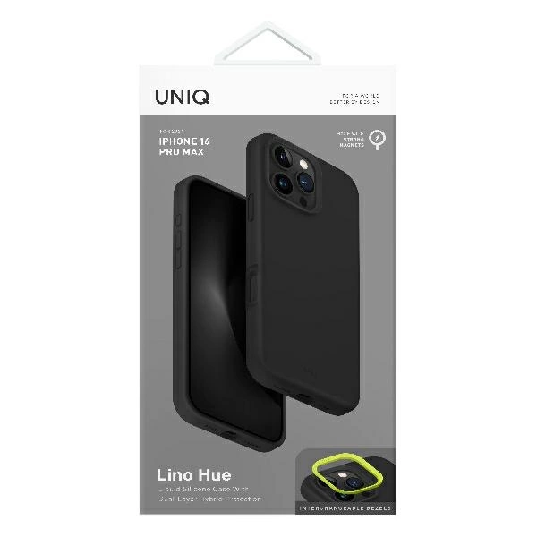 Uniq Lino Hue Magclick įkrovimo dėklas iPhone 16 Pro Max - pilkas - Image 7
