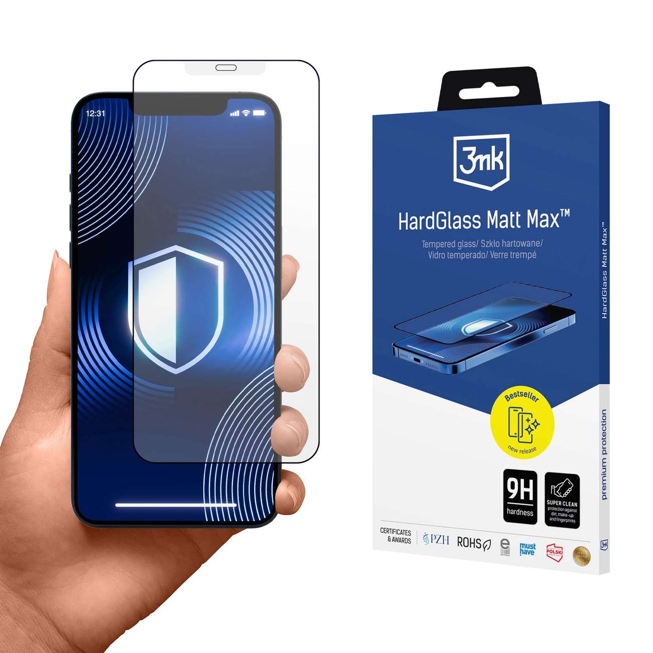 Matte tempered glass 3mk HardGlass Matt Max for Apple iPhone 12 Pro Max