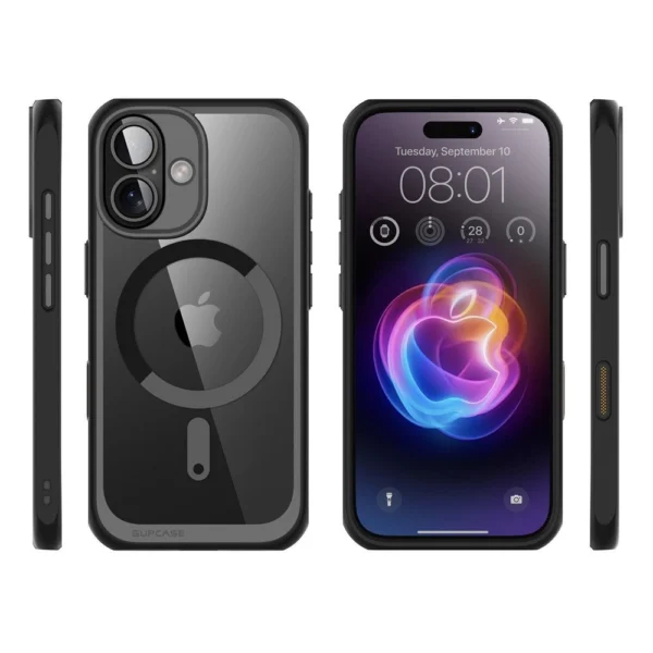Supcase UB Mag dėklas su MagSafe iPhone 16 – juodas - Image 8