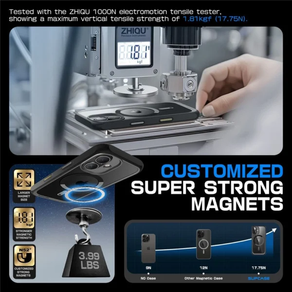 Supcase UB Mag dėklas su MagSafe iPhone 16 – juodas - Image 2