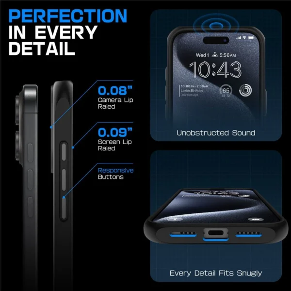 Supcase UB Mag dėklas su MagSafe iPhone 16 – juodas - Image 6