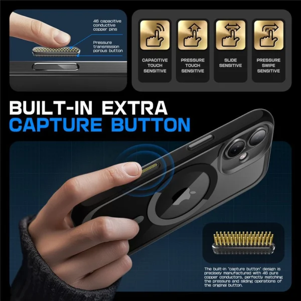 Supcase UB Mag dėklas su MagSafe iPhone 16 – juodas - Image 7