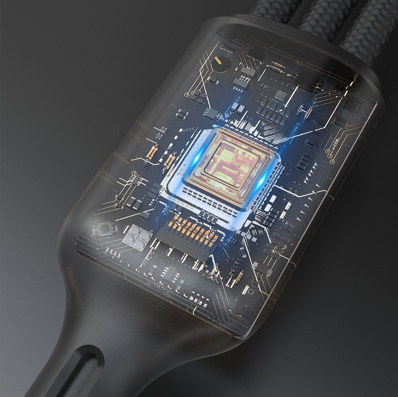 Apple Watch Dudao A12Max+ PD 100W 3in1 įkrovimo kabelis: USB-C Lightning 1,2 m – juodas - Image 4