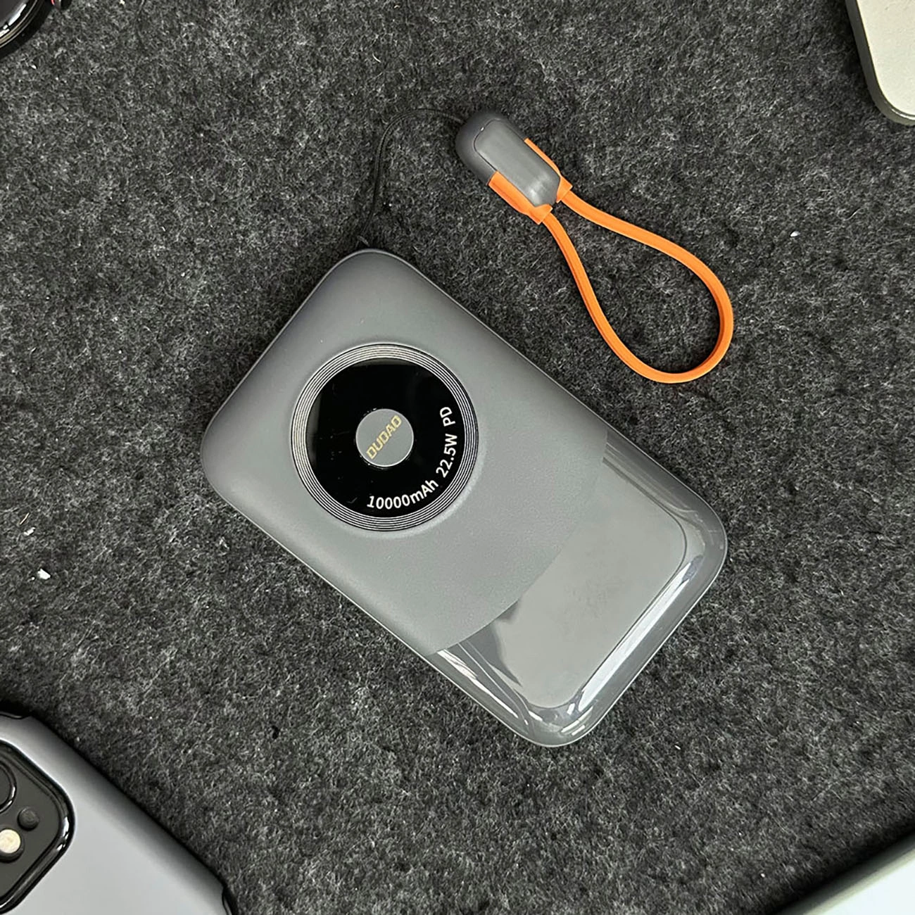 Powerbank Dudao K21 Mini 10000 mAh 22,5W USB-A / USB-C – pilkas - Image 3