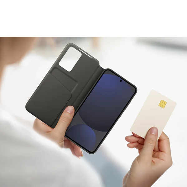Samsung Smart View piniginės dėklas EF-ZS721CBEGWW Samsung Galaxy S24 FE – juodas - Image 7