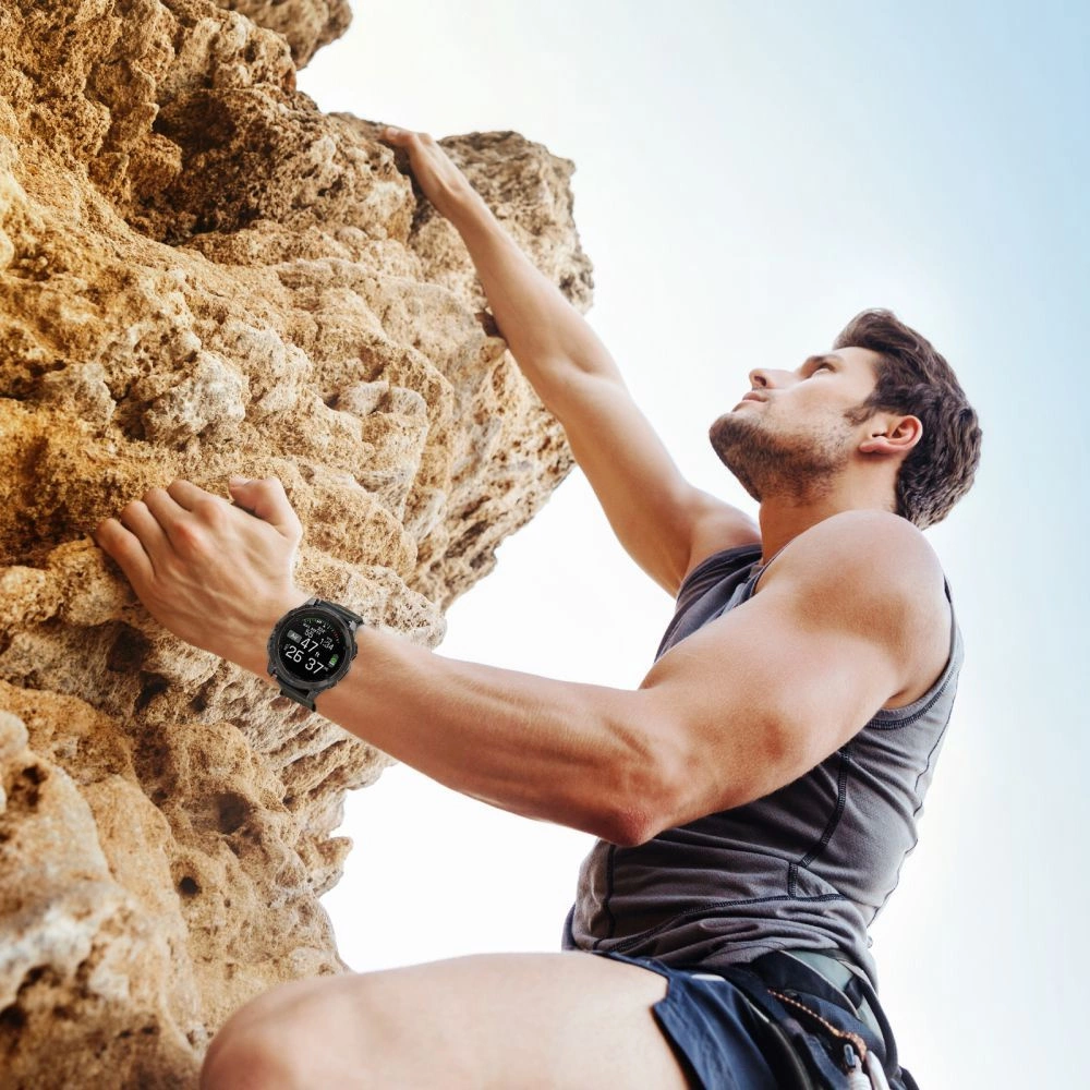 Tech-Protect Nylon Pro dirželis Garmin Fenix 5 / 6 / 6 Pro / 7 / 8 (47MM) – juodas - Image 6