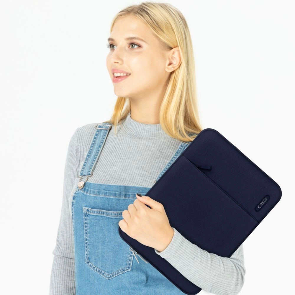 Tech-Protect Sleeve dėklas nešiojamam kompiuteriui 13–14 – tamsiai mėlynas - Image 7