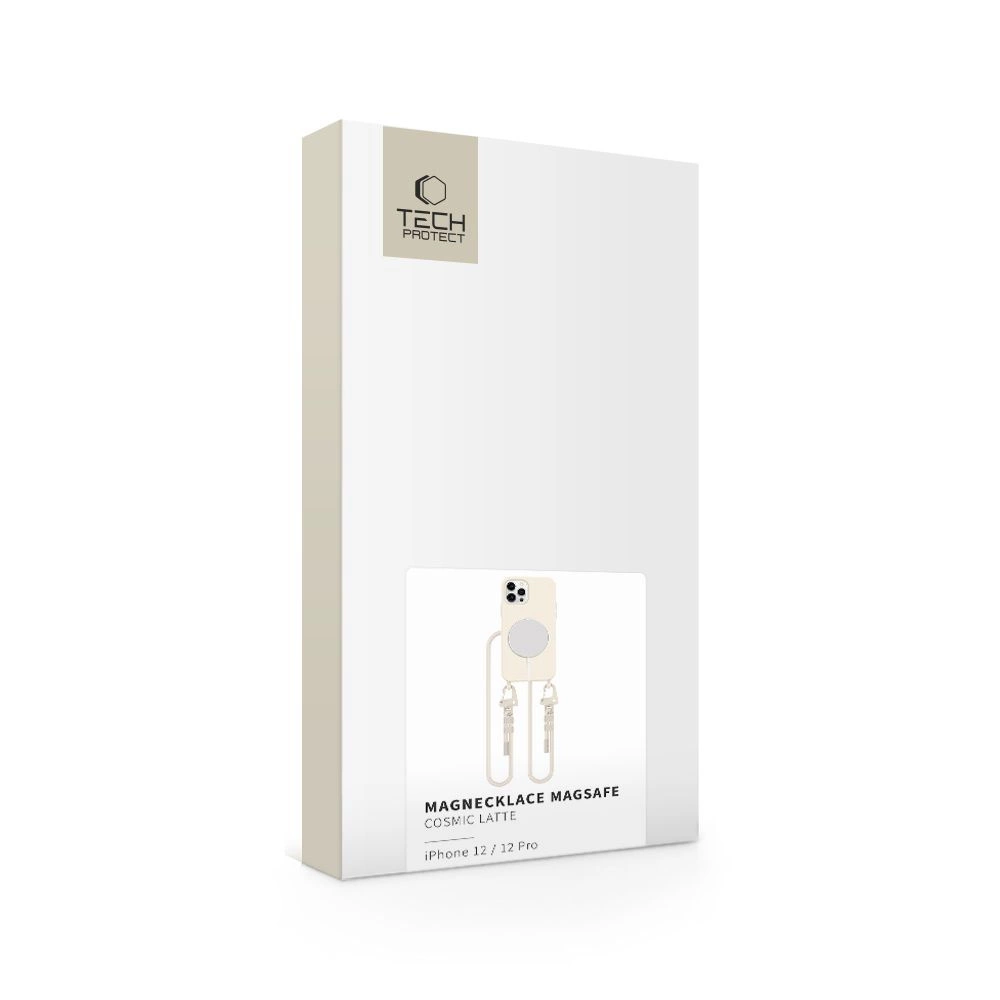 Tech-Protect MagNecklace MagSafe dėklas iPhone 12 / 12 Pro – smėlio spalvos - Image 6