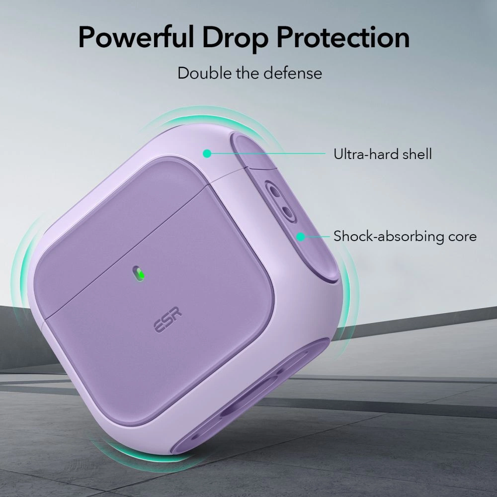 ESR Orbit Halolock MagSafe dėklas Apple AirPods 4 – violetinis - Image 4
