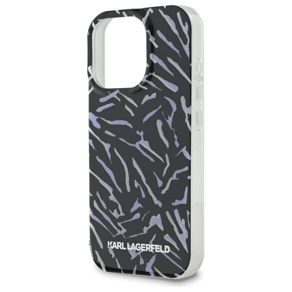 Karl Lagerfeld Zebra su virve iPhone 16 Pro dėklas – violetinis - Image 5