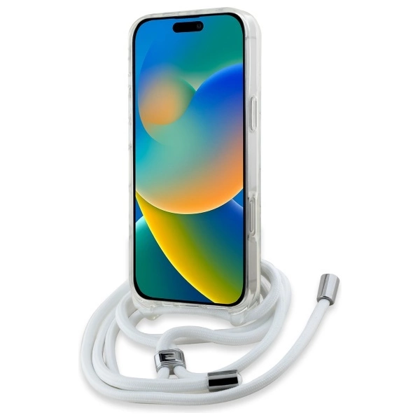 Karl Lagerfeld IML Choupette galvutė ir virvė MagSafe iPhone 16 Pro dėklas – permatomas - Image 4