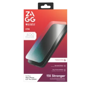 ZAGG InvisibleShield Glass XTR4 Graphene Screen Protector with Blue Light Filter for iPhone 16 Pro Max