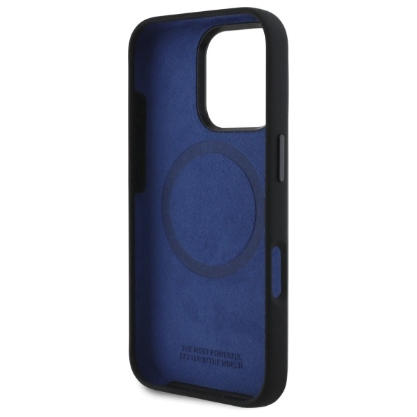 BMW Silicone Hexagon Blue Line MagSafe dėklas iPhone 16 Pro – juodas - Image 7