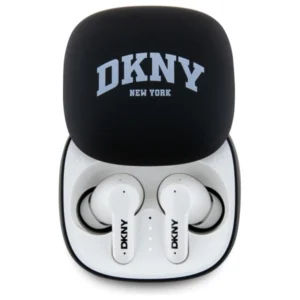 DKNY TWS BT 3D Rubber Matte Finish Bluetooth Headphones - Black