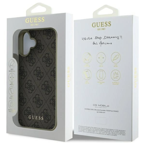 Guess 4G Charms Collection dėklas iPhone 16 Plus – rudas - Image 8