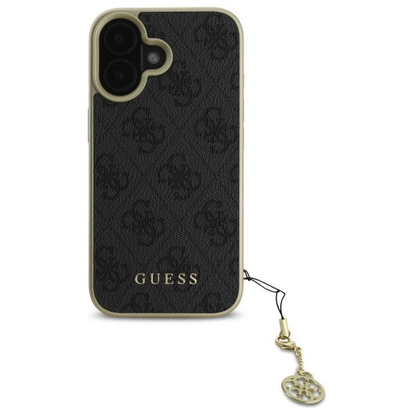 Guess 4G Charms Collection dėklas iPhone 16 Plus – juodas - Image 3