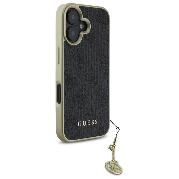 Guess 4G Charms Collection dėklas iPhone 16 Plus – juodas - Image 4