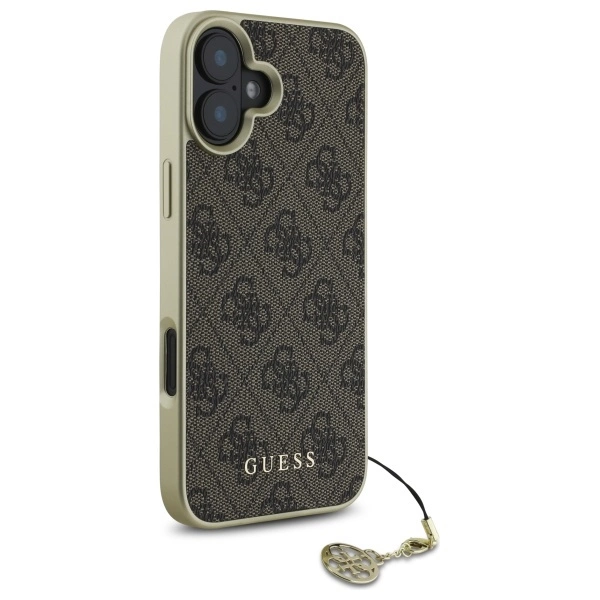 Guess 4G Charms Collection dėklas iPhone 16 – rudas - Image 4