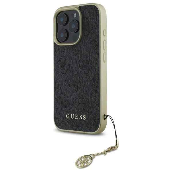 Guess 4G Charms Collection dėklas iPhone 16 Pro Max – juodas - Image 2