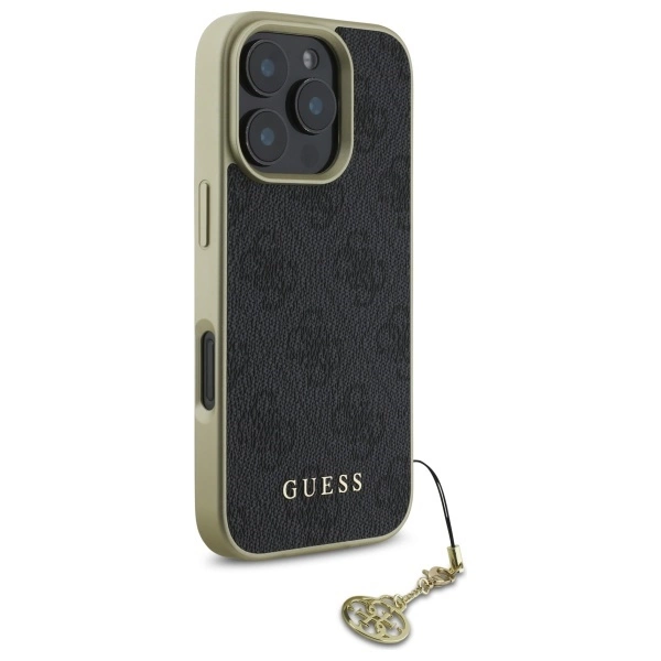 Guess 4G Charms Collection dėklas iPhone 16 Pro Max – juodas - Image 4