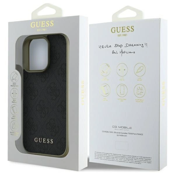 Guess 4G Charms Collection dėklas iPhone 16 Pro Max – juodas - Image 8