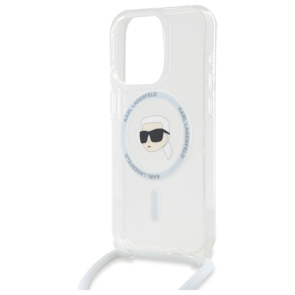 Karl Lagerfeld Crossbody IML Karl galvos MagSafe dėklas iPhone 16 Pro – permatomas - Image 5