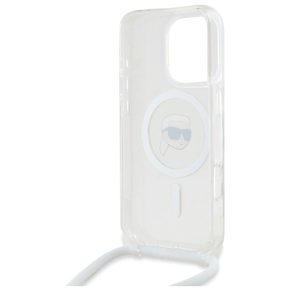 Karl Lagerfeld Crossbody IML Karl galvos MagSafe dėklas iPhone 16 Pro – permatomas - Image 6