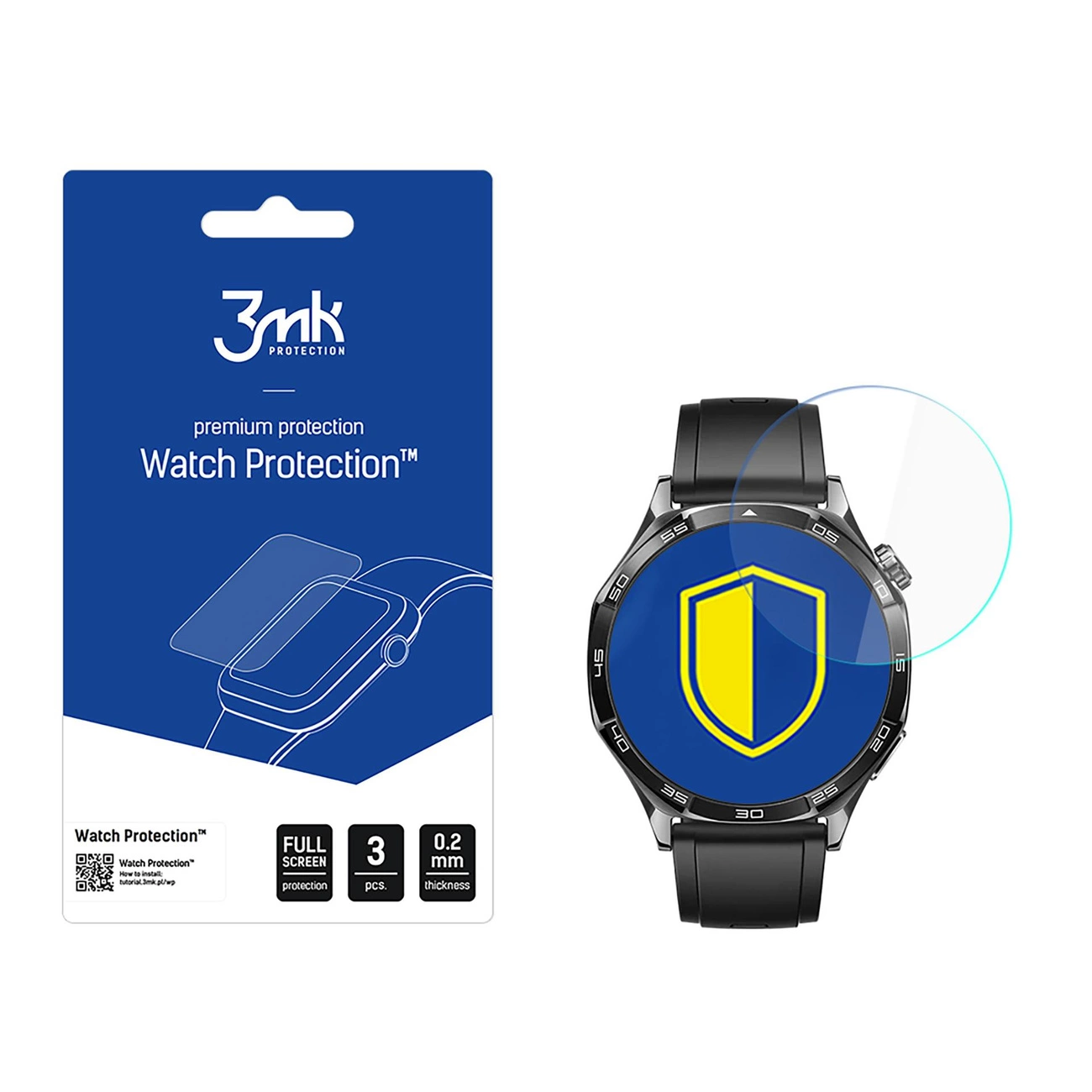3mk Watch Protection FlexibleGlass hybrid glass for Huawei Watch GT 5 Active 46mm