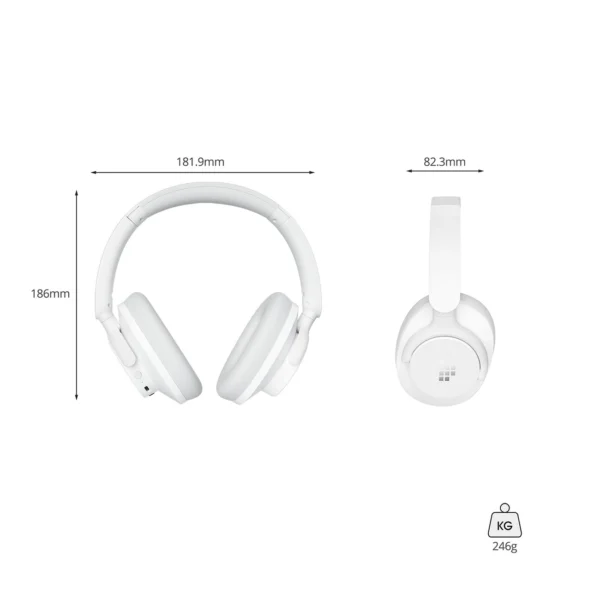 Tronsmart Sounfii Q20 ANC Over-Ear Bluetooth 5.3 ausinės - baltos - Image 19