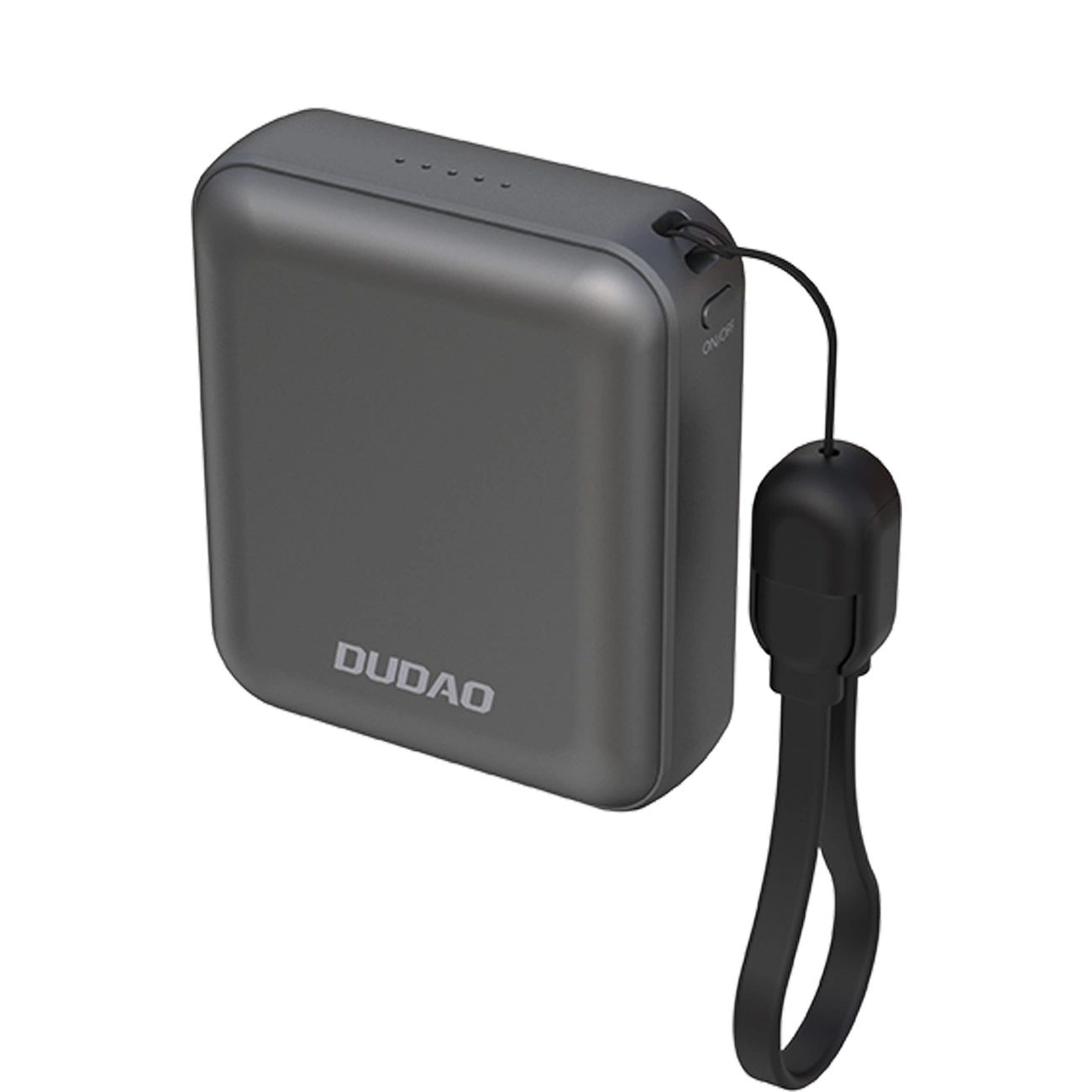 Dudao K22+ Ultra-Compact Power Bank 10000mAh 22.5W USB-C with Pendant/Cable - Gray