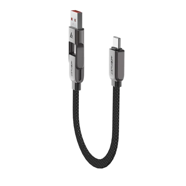 Acefast C13-05 USB-C - USB-A / USB-C laidas 480Mb/s 3A 0.2m - juodas - Image 5