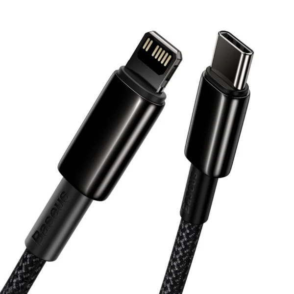 Baseus CATLWJ-A01 Lightning - USB-C PD 20W 480Mb/s 2m laidas - juodas - Image 2