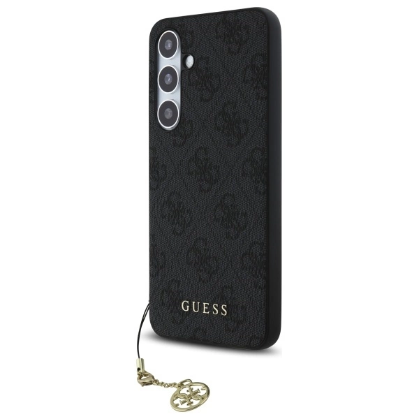 Guess GUHCS24FEGF4GGR S24 FE S721 kietas dėklas gray/gray 4G Charms kolekcija - Image 2