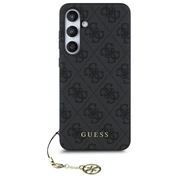 Guess GUHCS24FEGF4GGR S24 FE S721 kietas dėklas gray/gray 4G Charms kolekcija - Image 3