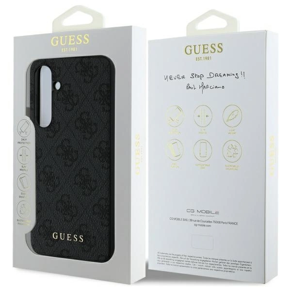 Guess GUHCS24FEGF4GGR S24 FE S721 kietas dėklas gray/gray 4G Charms kolekcija - Image 8