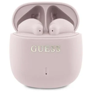 Guess Bluetooth headphones GUTWSJ14ESGP TWS + docking station pink/pink Printed Classic Logo