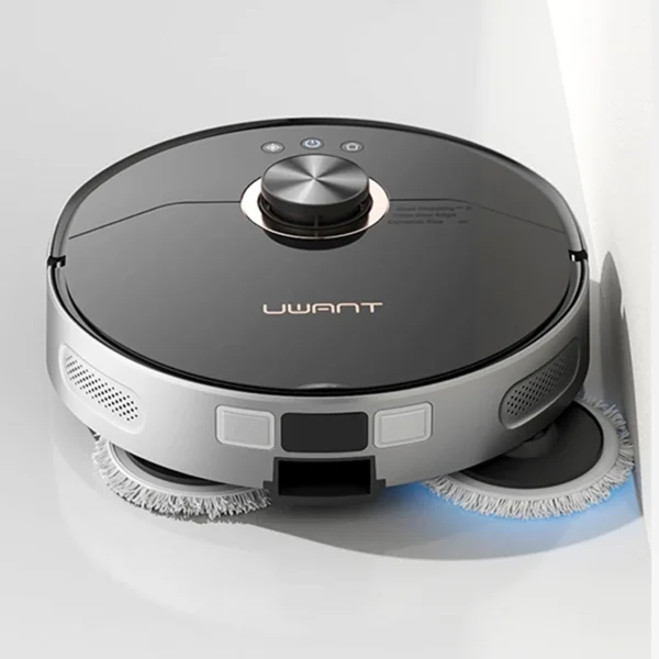 UWANT U200 Pro robotas dulkių siurblys su plovimo funkcija + įkrovimo/valymo stotis – pilkas - Image 12