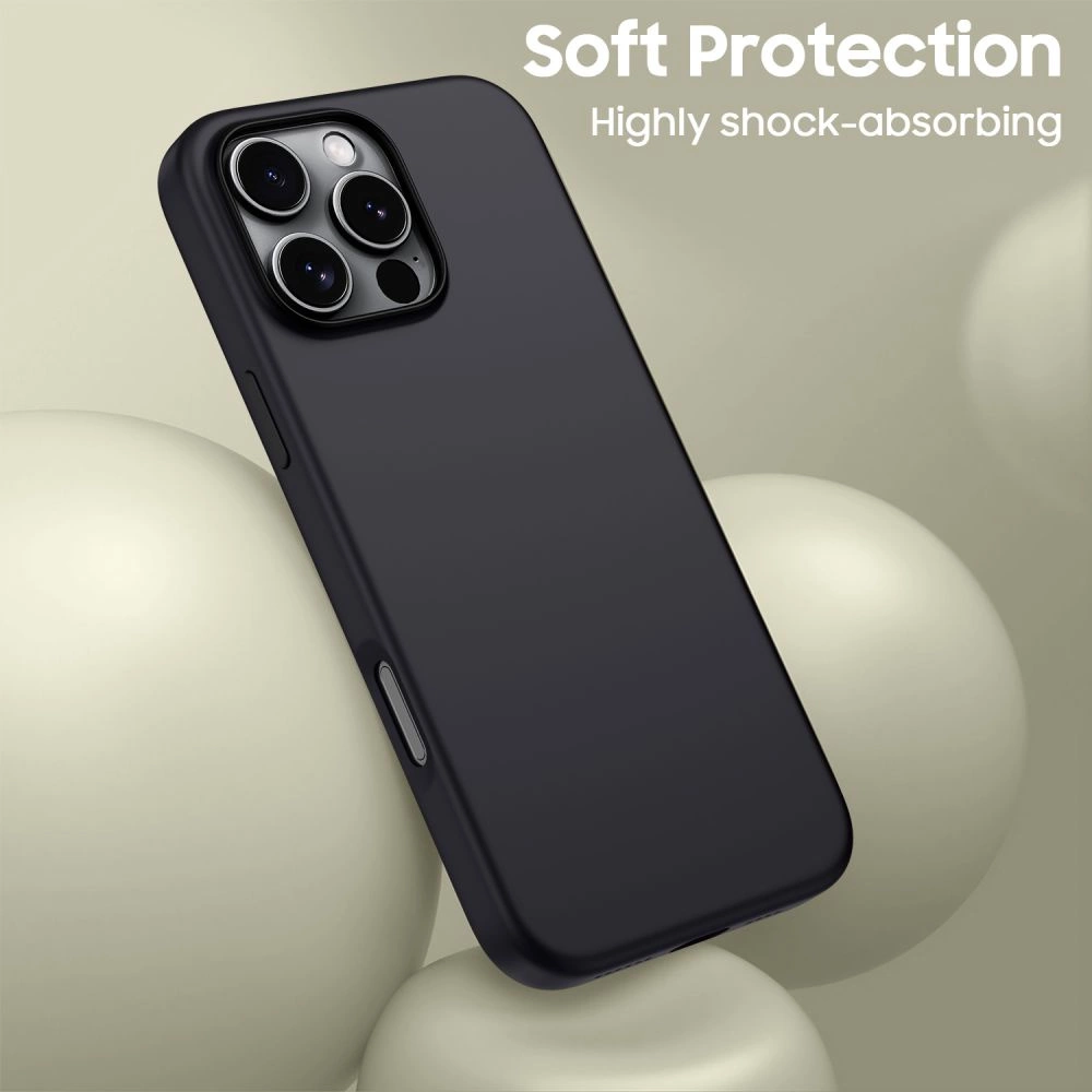 Tech-Protect silikoninis MagSafe iPhone 16 Pro dėklas – juodas - Image 2